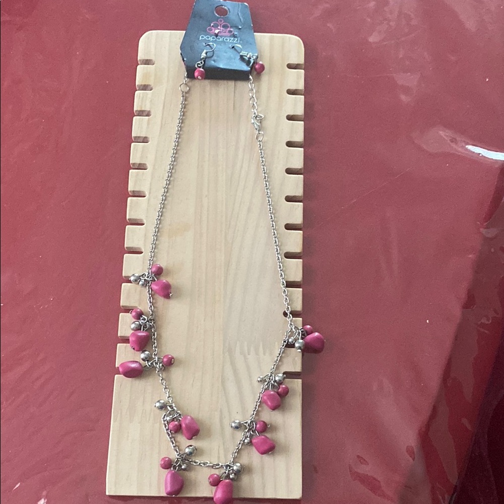 Pink Beaded Necklace